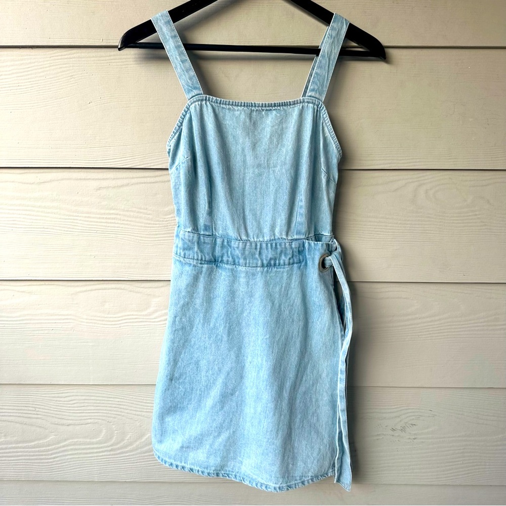Jean Skort Romper.  Super cute and trendy!